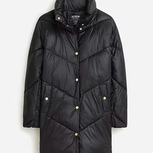 J. Crew Women's Black Puffer Jacket